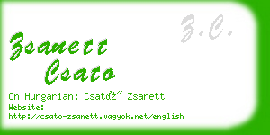 zsanett csato business card